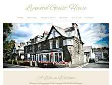 Tablet Screenshot of lynwood-guest-house.co.uk